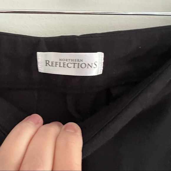 Northern Reflections Black Jersey Pants Size 14 Ankle - Picture 7 of 9